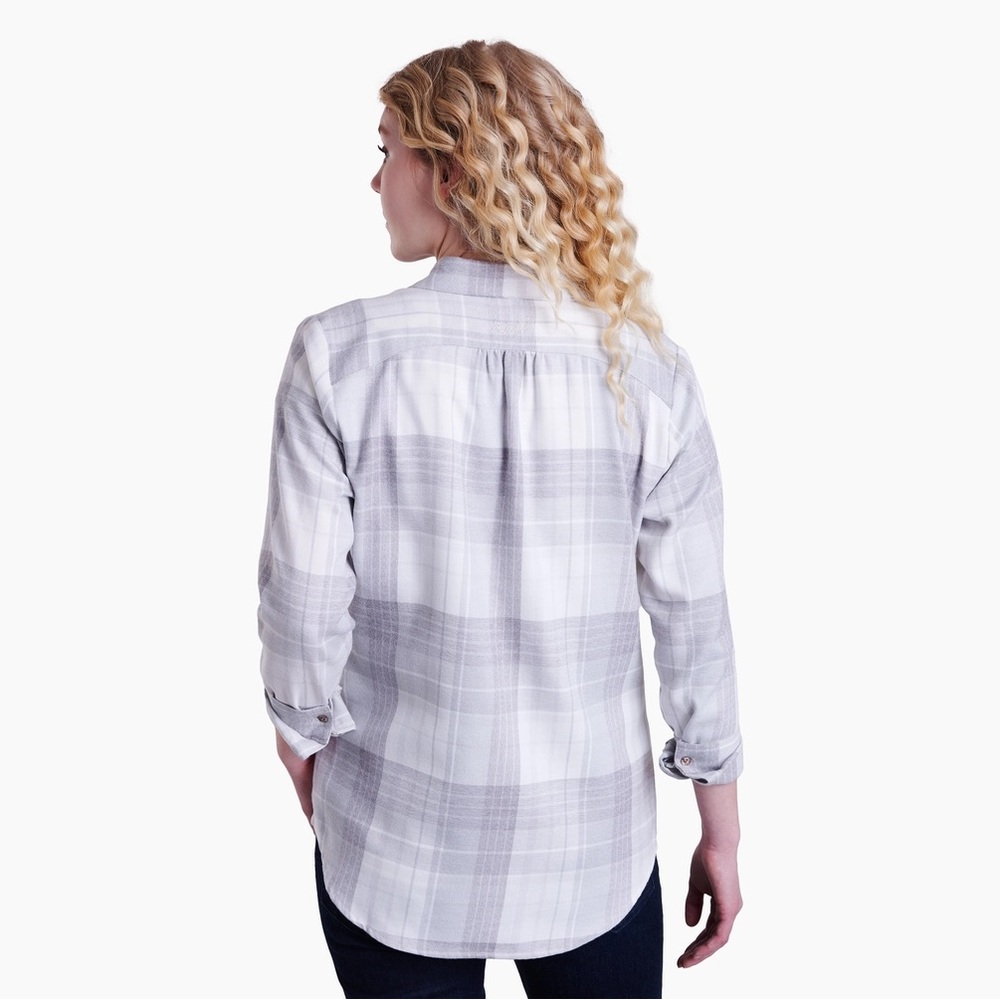 NWOT Kuhl Camila Flannel- Stone - Picture 2 of 10